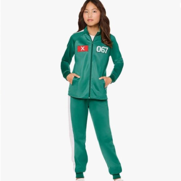 Spirit Halloween SQUID GAME Kids Player Tracksuit Costume, Officially Licensed - Picture 2 of 14
